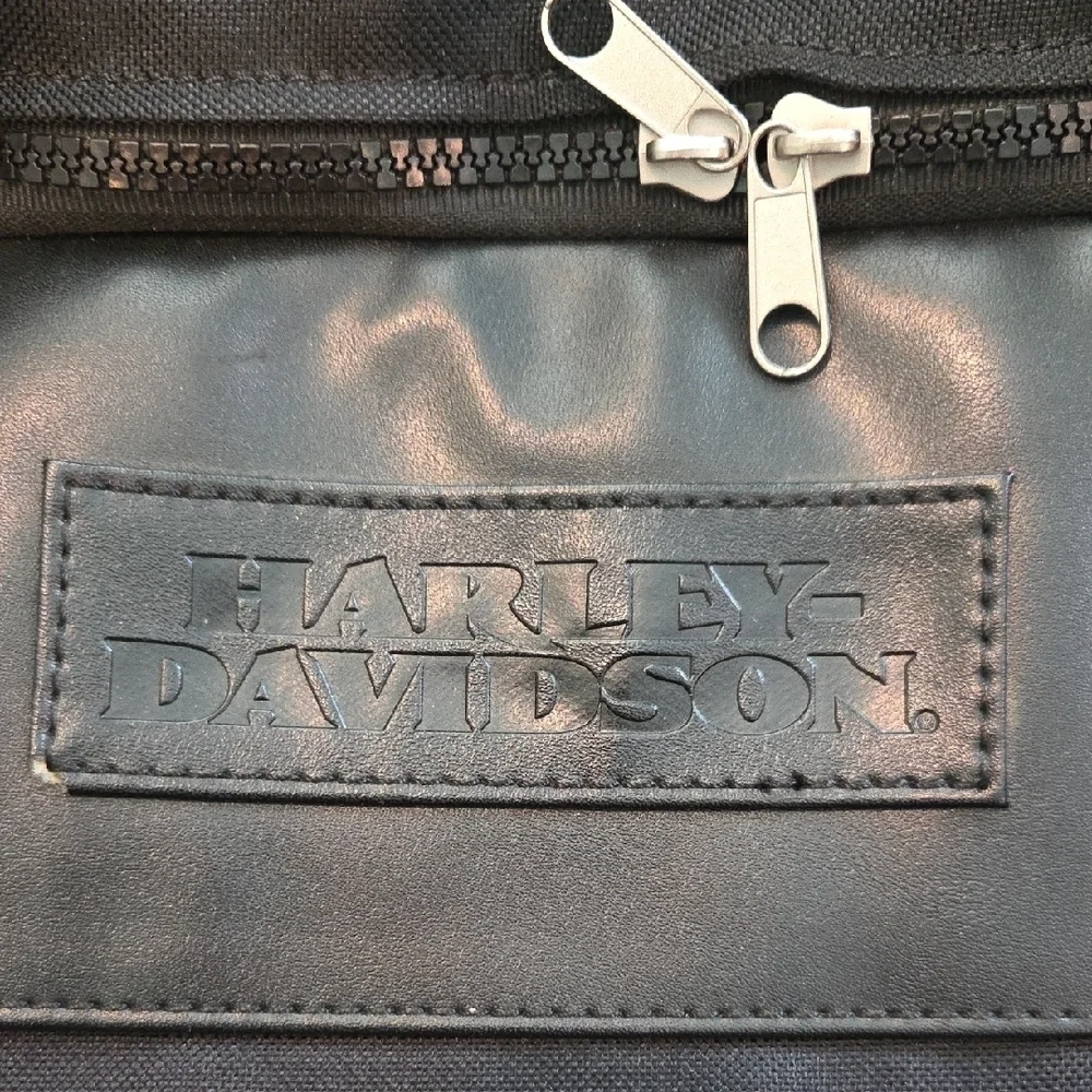 Harley-Davidson Black Dufflebag Canvas And Faux Leather 22